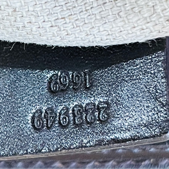 GUCCI Monogram Crocodile Web Medium Secret Hobo Dark Brown Leather Handbag - Picture 9 of 16